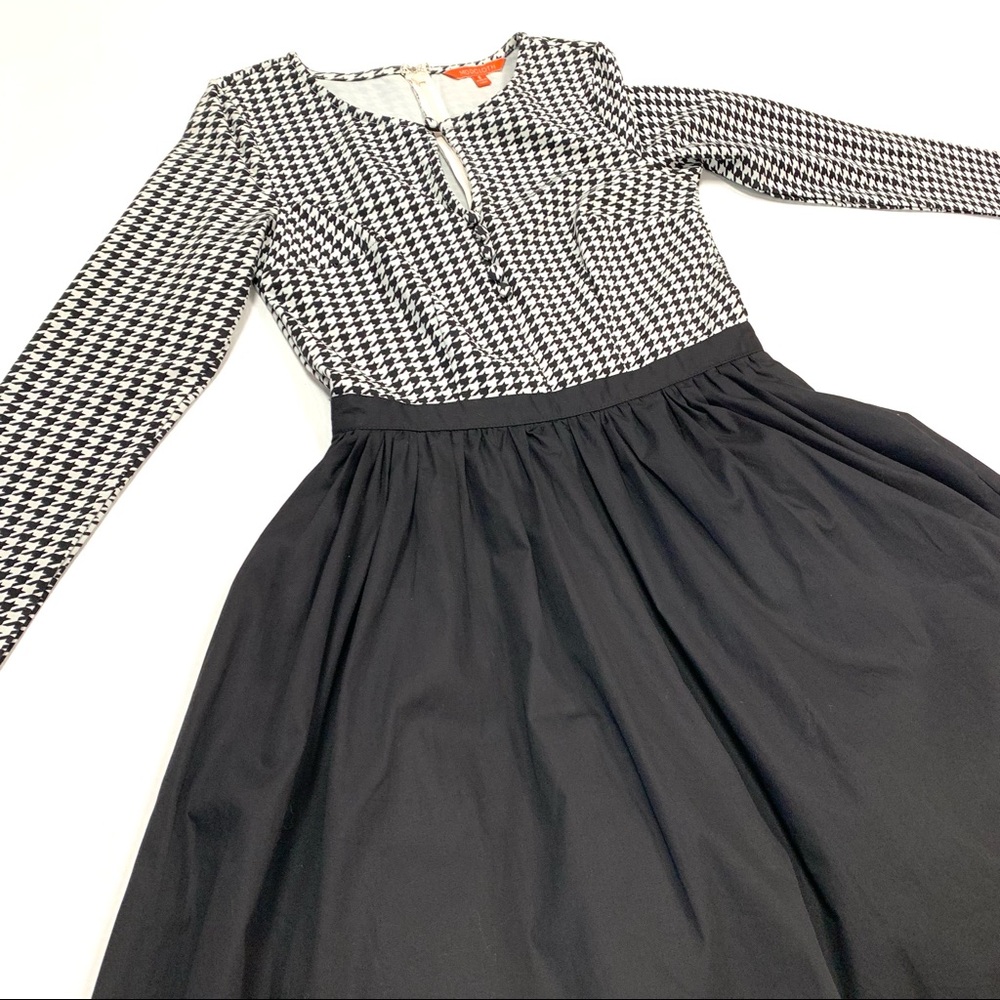 SOLD    NWT Modcloth Twice as Timeless Black White Houndstooth Fit & Flare Dress - Picture 8 of 12